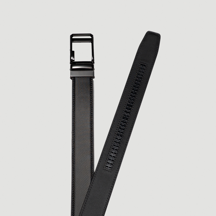cincho negro estilo texturizado marca buckle cl sico 141966 NEGRO 2
