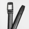 cincho negro estructura corrugada marca buckle cl sico 149235 NEGRO 2