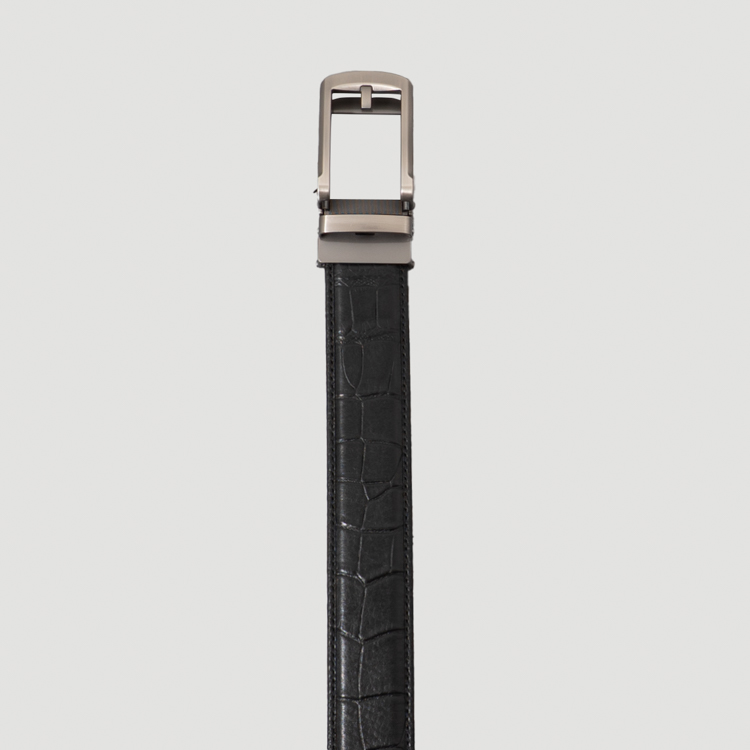 cincho negro estructura plana marca buckle cl sico 162445 NEGRO 1