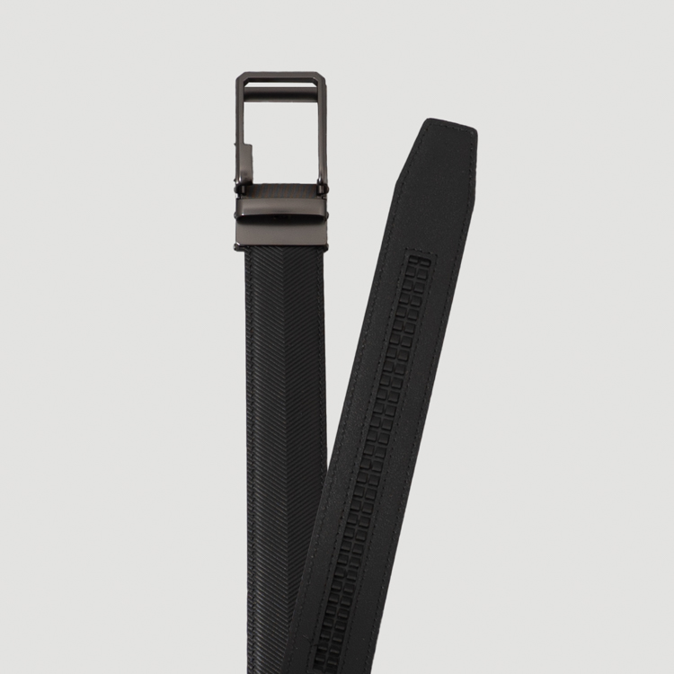 cincho negro estructura plana marca buckle cl sico 162448 NEGRO 2