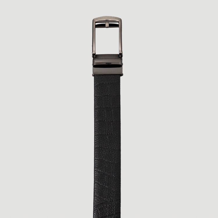 cincho negro estructura plana marca buckle cl sico 162449 NEGRO 1