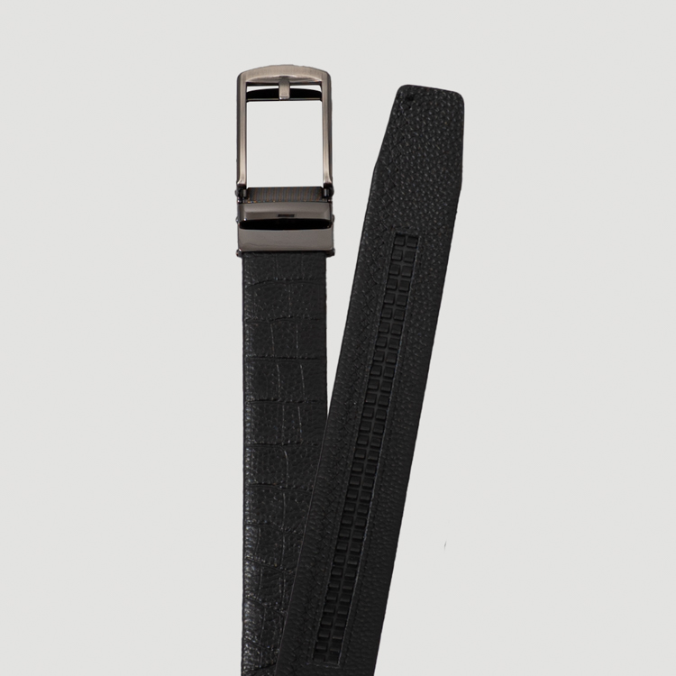 cincho negro estructura plana marca buckle cl sico 162449 NEGRO 2