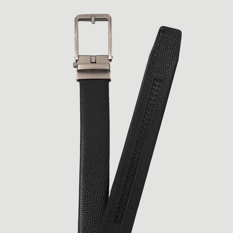 cincho negro estructura plana marca buckle cl sico 162451 NEGRO 2