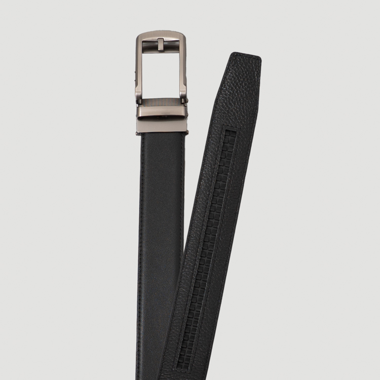 cincho negro estructura plana marca buckle cl sico 162452 NEGRO 2