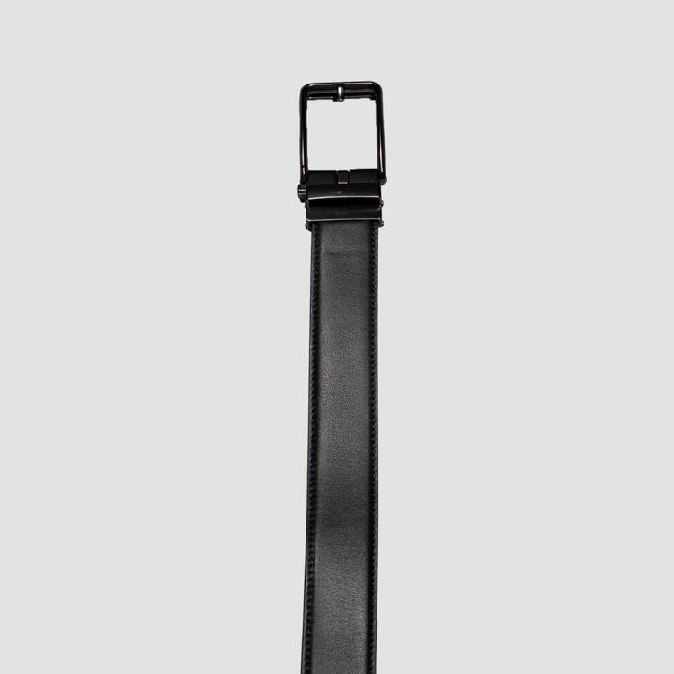 cincho negro estructura plana marca buckle cl sico 165389 NEGRO 1