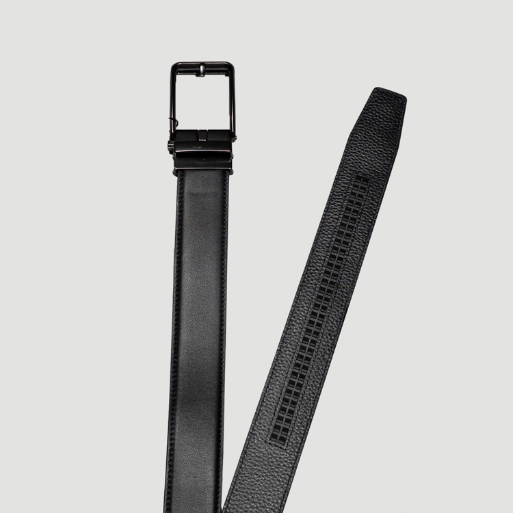 cincho negro estructura plana marca buckle cl sico 165389 NEGRO 2