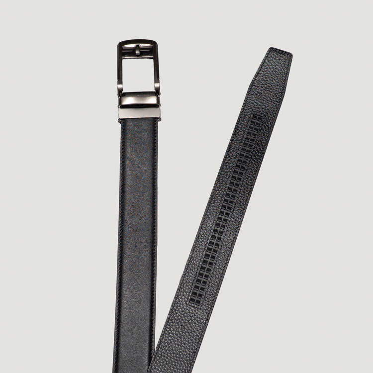 cincho negro estructura plana marca buckle cl sico 165391 NEGRO 2