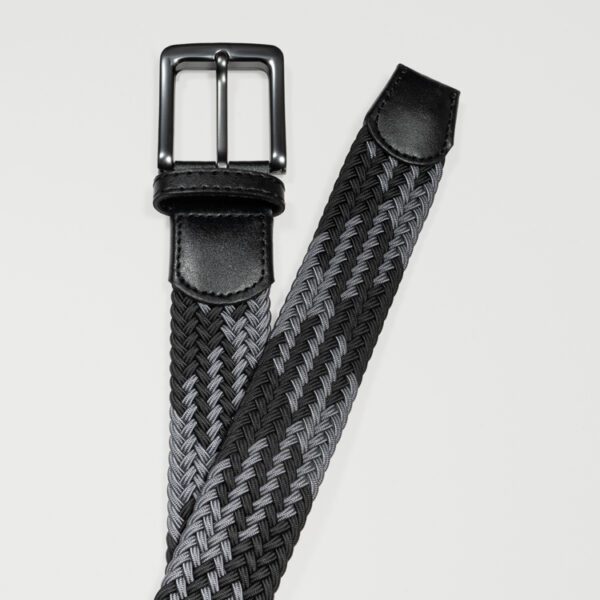 cincho negro y gris diseno trenzado marca buckle cl sico 154138 NEGGRIS 1