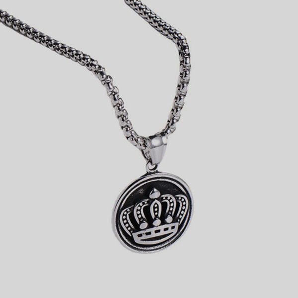 collar gris estilo corona marca calak cl sico 142239 GRIS 1