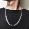collar gris estilo cubana marca calak cl sico 142220 GRIS 1