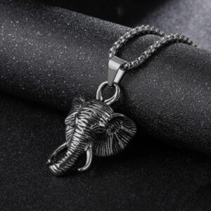 collar gris estilo gran elefante marca calak cl sico 142237 202056 1