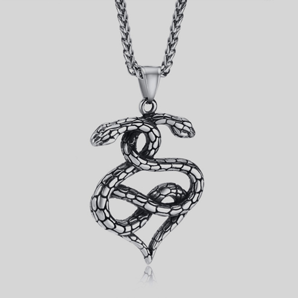collar gris estilo serpiente marca calak cl sico 142215 GRIS 1