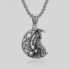 collar gris estilo wolf moon silver marca calak cl sico 142217 GRIS 1
