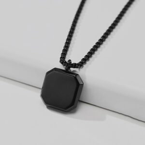 collar negro estilo black square marca calak cl sico 142245 202034 1