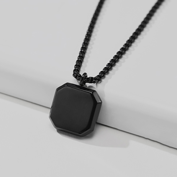 collar negro estilo black square marca calak cl sico 142245 NEGRO 1