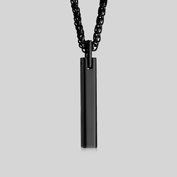 collar negro estilo pilar de tungsteno marca calak cl sico 142250 202029 1