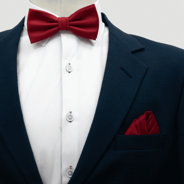 corbat n y panuelo rojo estructura labrada marca emporium slim 157757 ROJO 1