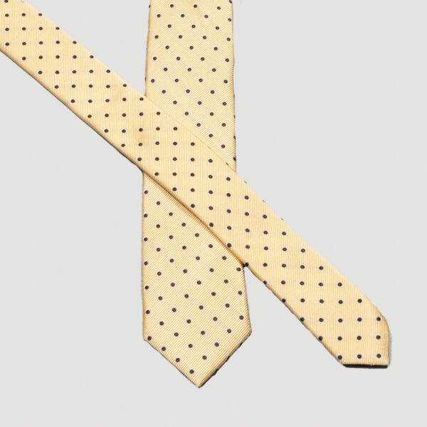 corbata amarilla diseno de puntos marca colletti slim 157730 313948 2