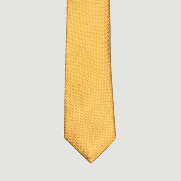 corbata amarilla estructura labrada marca colletti slim 157666 AMARILLO 1