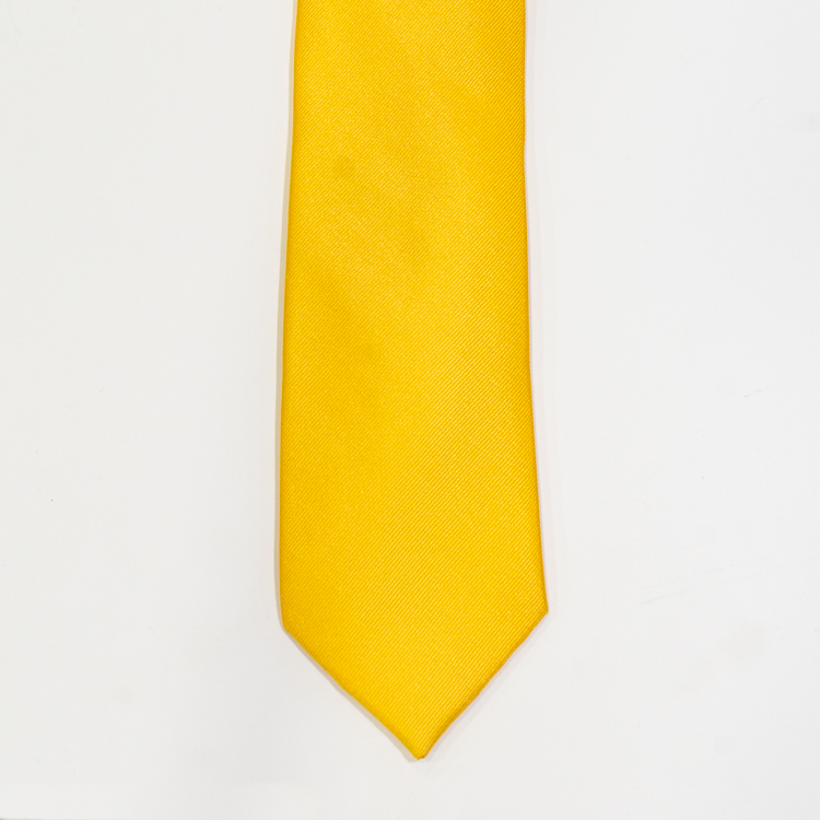 corbata amarilla estructura plana marca colletti slim 143045 380326
