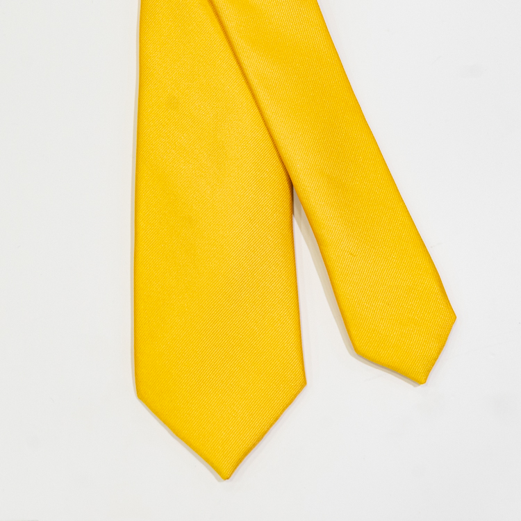 corbata amarilla estructura plana marca colletti slim 143045 AMARILLO