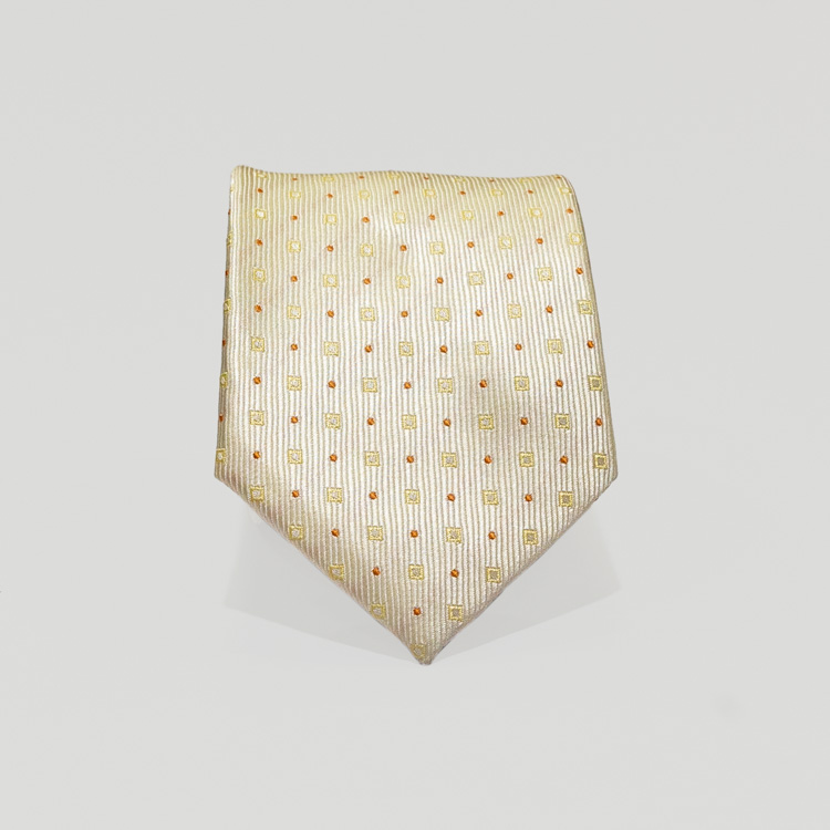 Corbata amarillo diseño de puntos marca Emporium clásico | 134623