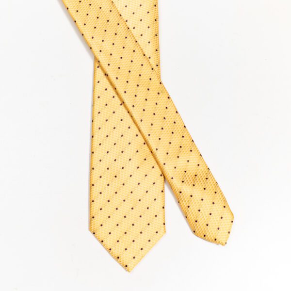 corbata amarillo estructura puntos marca emporium slim 155389 AMARILLO 2