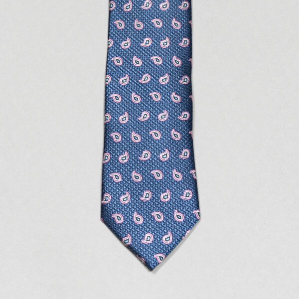 corbata azul diseno de amebas marca colletti slim 148925 AZUL 2