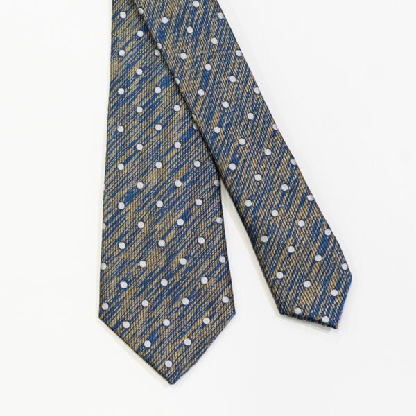 corbata azul diseno de puntos marca colletti slim 146452 AZUL 1