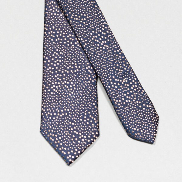 corbata azul diseno de puntos marca colletti slim 148909 AZUL 1