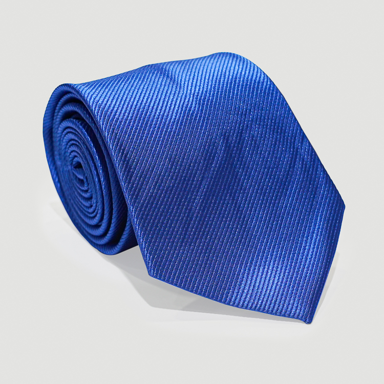 Corbata azul diseño labrado liso marca Emporium clásico | 123715