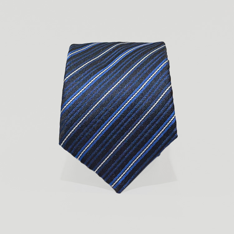 Corbata azul estilo rayas marca Emporium slim | 134604
