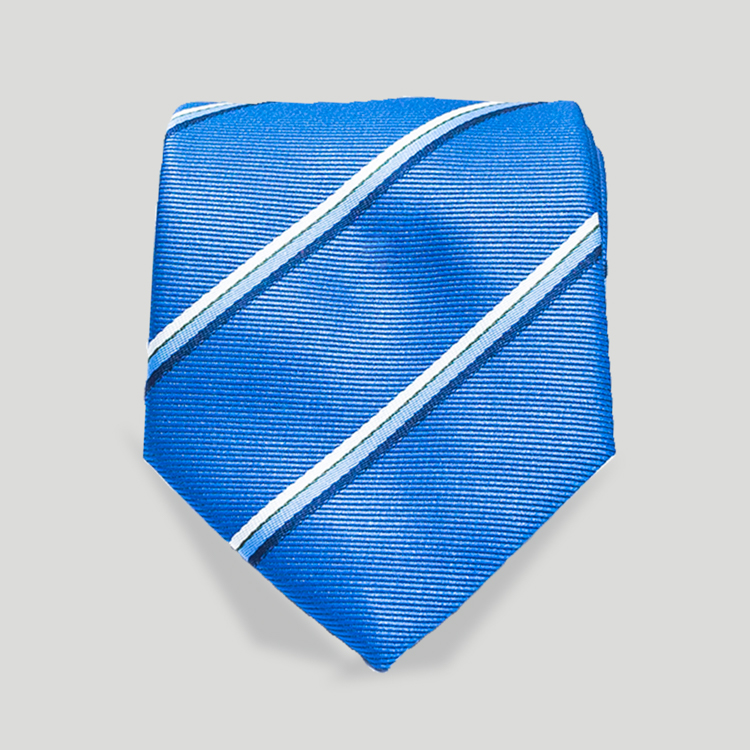 Corbata azul estructura líneas diagonal marca Emporium clásico | 136990