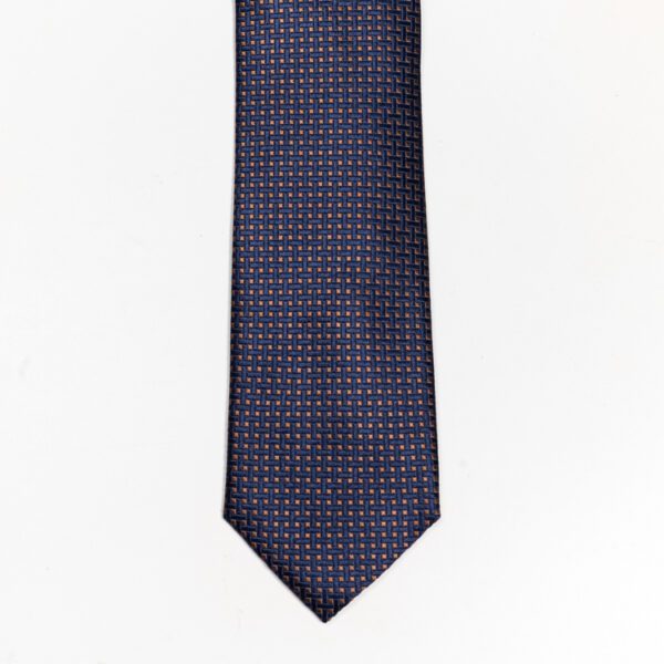 corbata azul estructura microcuadros marca colletti cl sico 155301 AZUL 1