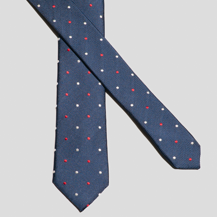 corbata azul estructura plana marca colletti slim 167288 AZUL