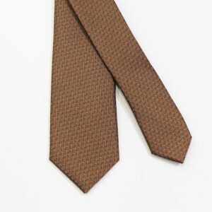 corbata caf estructura labrada marca colletti slim 146453 233752 1