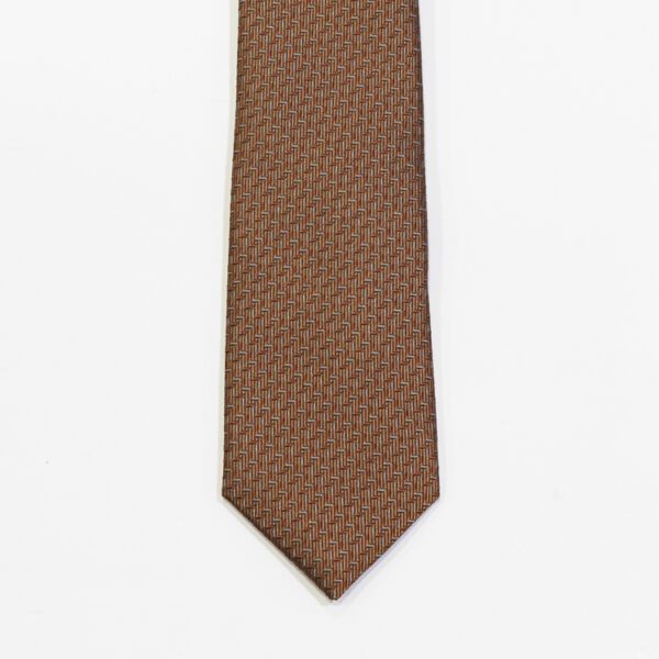 corbata caf estructura labrada marca colletti slim 146453 233752 2
