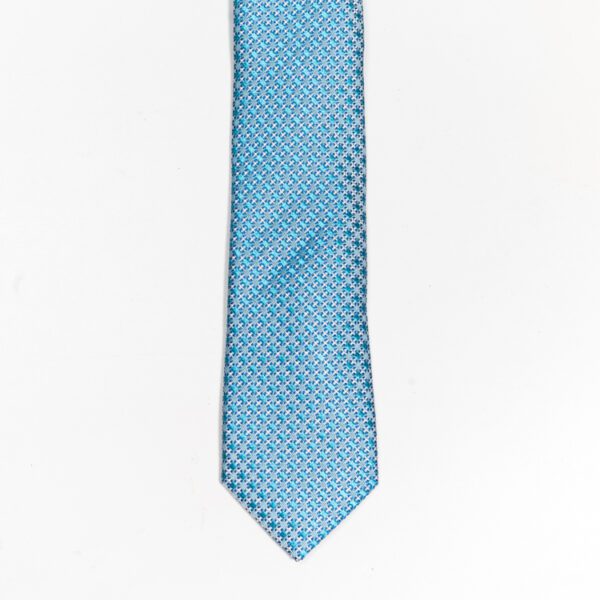 corbata celeste estructura rombos marca colletti slim 155369 CELESTE 1