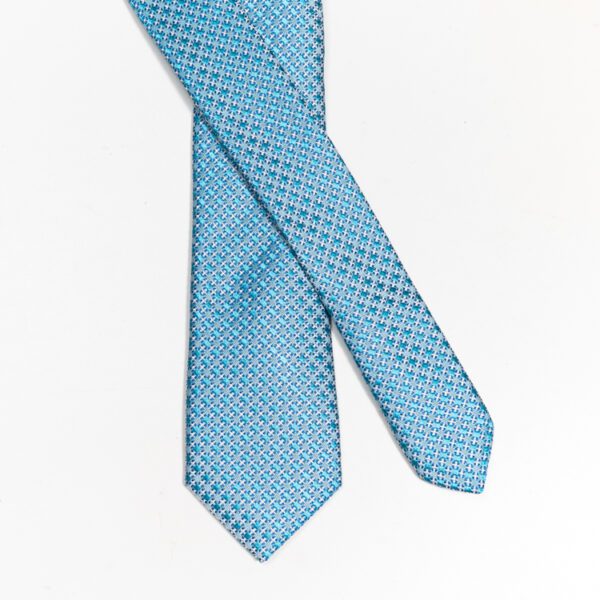 corbata celeste estructura rombos marca colletti slim 155369 CELESTE 2