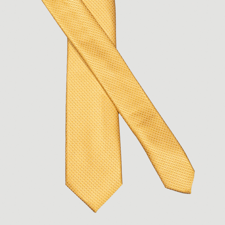corbata dorado estructura plana marca colletti slim 161021 DORADO 1