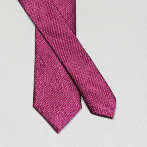 corbata fucsia estilo mini cuadros marca colletti slim 148913 256601 1