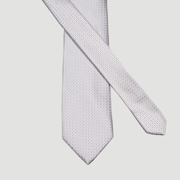 corbata gris claro diseno de cuadros marca emporium cl sico 157744 GRIS CLA 2