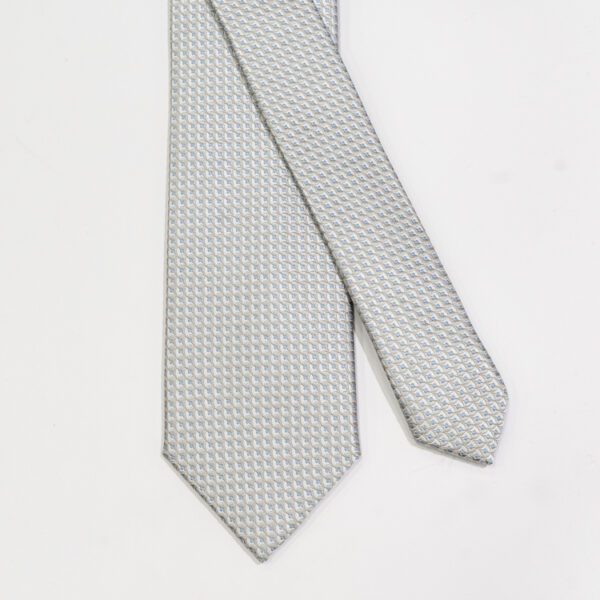 corbata gris diseno de mini cuadros marca colletti cl sico 143063 210285 2