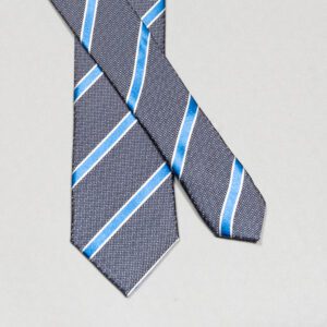 corbata gris estructura de franjas marca colletti slim 148910 256596 1