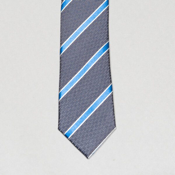 corbata gris estructura de franjas marca colletti slim 148910 256596 2
