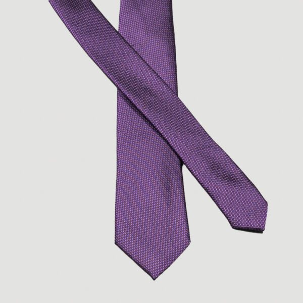 corbata morada estructura labrada marca colletti slim 157679 MORADO 2