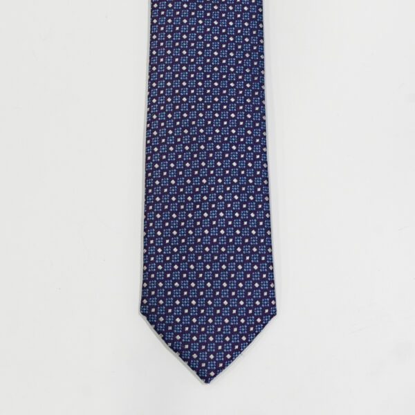 corbata morado diseno mini cuadros marca colletti slim 143041 210306 1