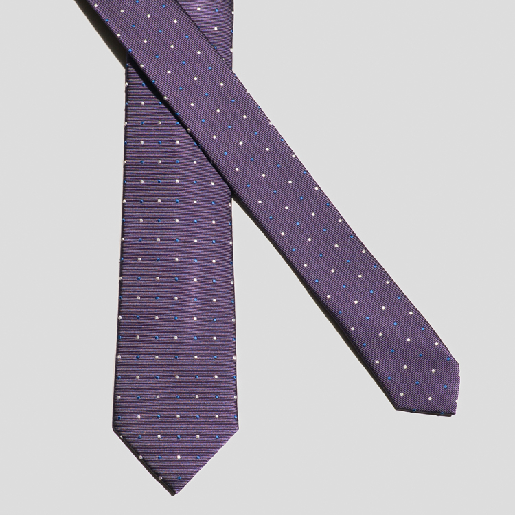 corbata morado estructura plana marca colletti slim 167290 MORADO