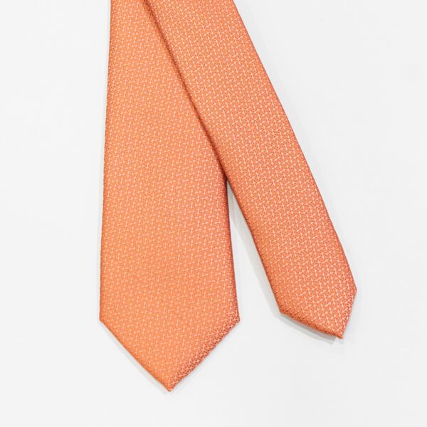 corbata naranja estructura labrada marca emporium slim 146492 233727 1