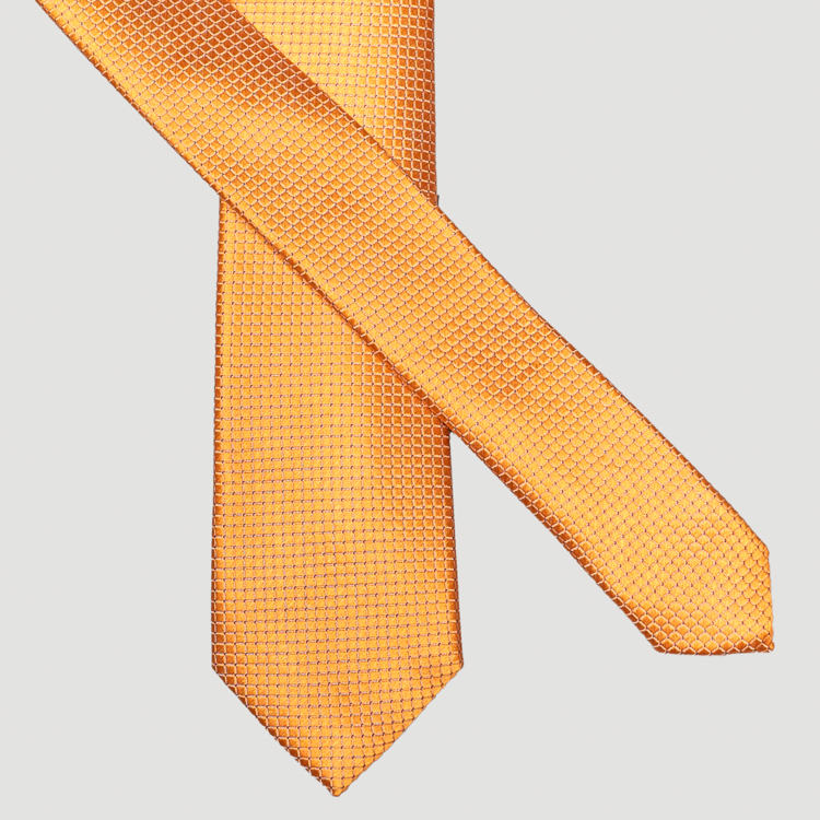 corbata naranja estructura plana marca colletti slim 161008 343489 1